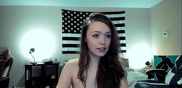  This Little College Girl Masturbating....